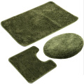 3pcs set U-Shaped Non Slip Washable Bathroom Rugs Toilet Bath Rug